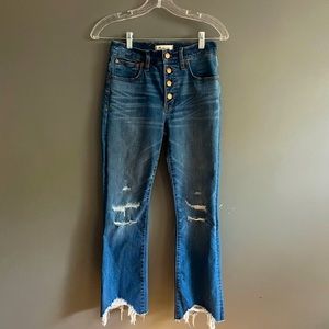 Madewell jeans, Cali Demi Boot size 25